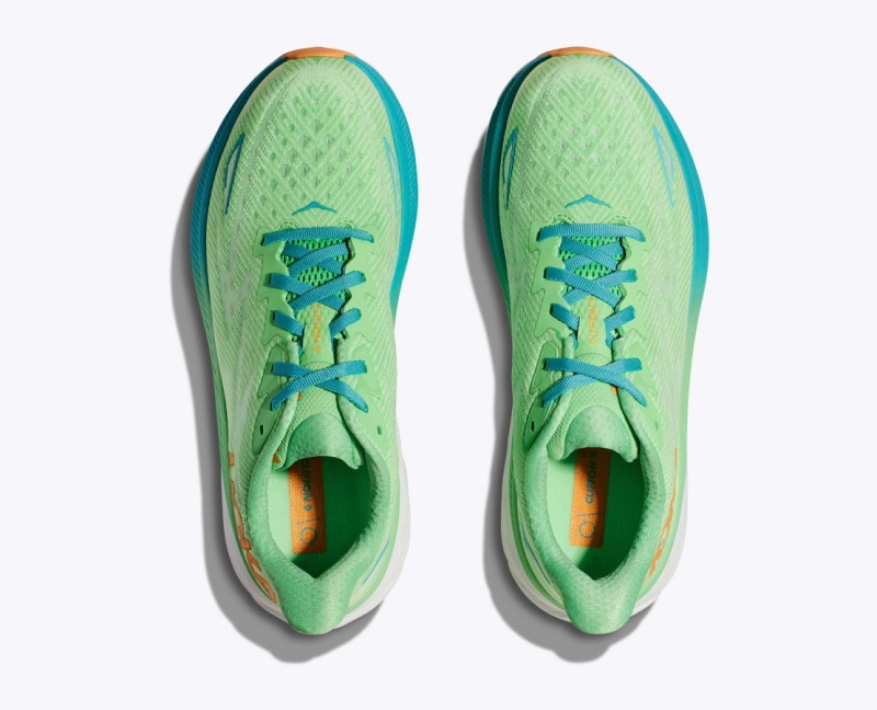 Light Green HOKA Clifton 9 Men's Running Shoes | 498563ERM