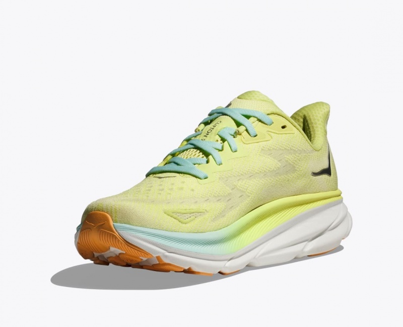 Light Green HOKA Clifton 9 Women's Running Shoes | 382061VIN