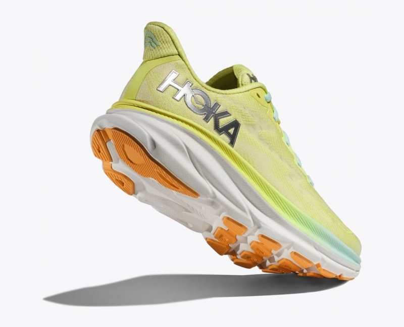 Light Green HOKA Clifton 9 Women's Running Shoes | 382061VIN