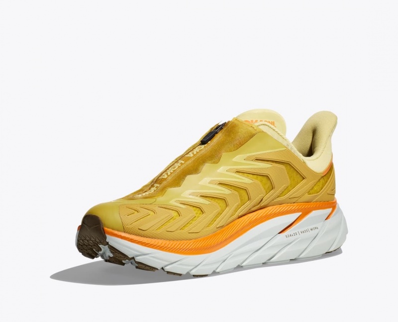 Light Green / Yellow HOKA Project Clifton Women's Sneakers | 401658WKR