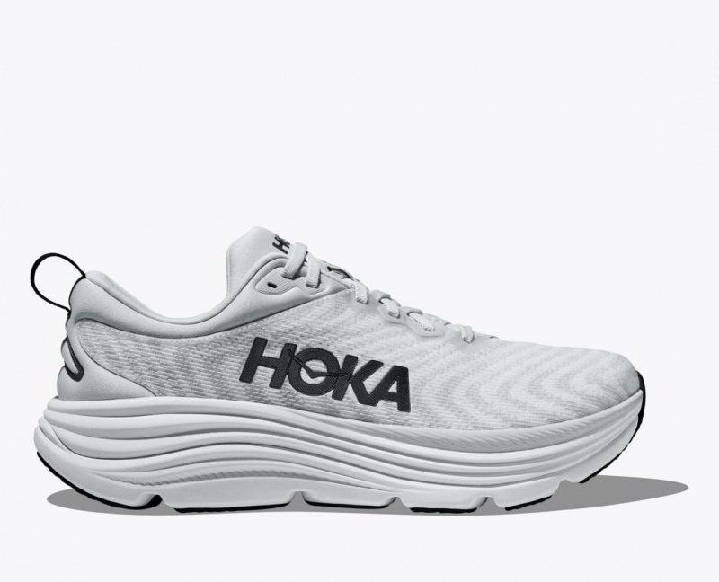 Light Grey HOKA Gaviota 5 Men\'s Running Shoes | 109785YBU