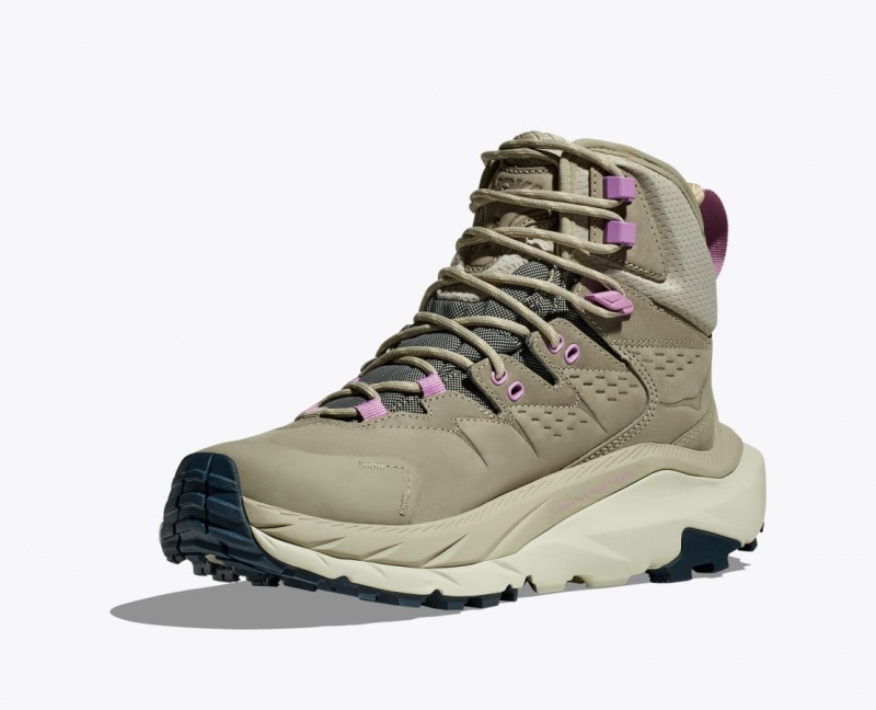 Light Olive HOKA Kaha 2 GTX Women's Hiking Boots | 984301JSL