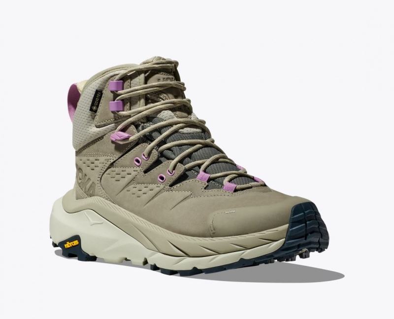 Light Olive HOKA Kaha 2 GTX Women's Hiking Boots | 984301JSL