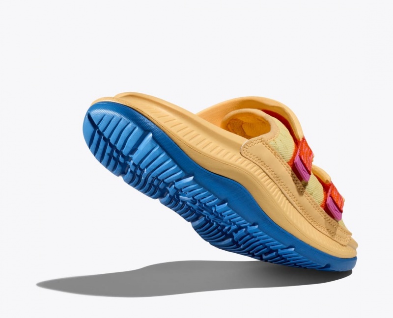 Light Orange HOKA Ora Luxe Men's Slide | 528940SCA