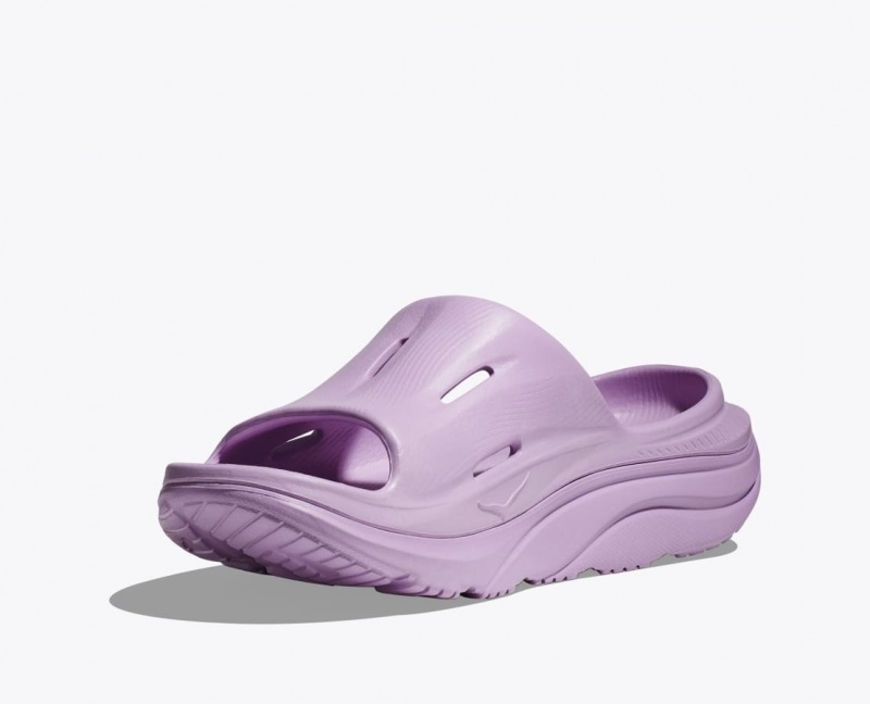 Light Purple HOKA Ora Recovery 3 Women's Slide | 410962JWH