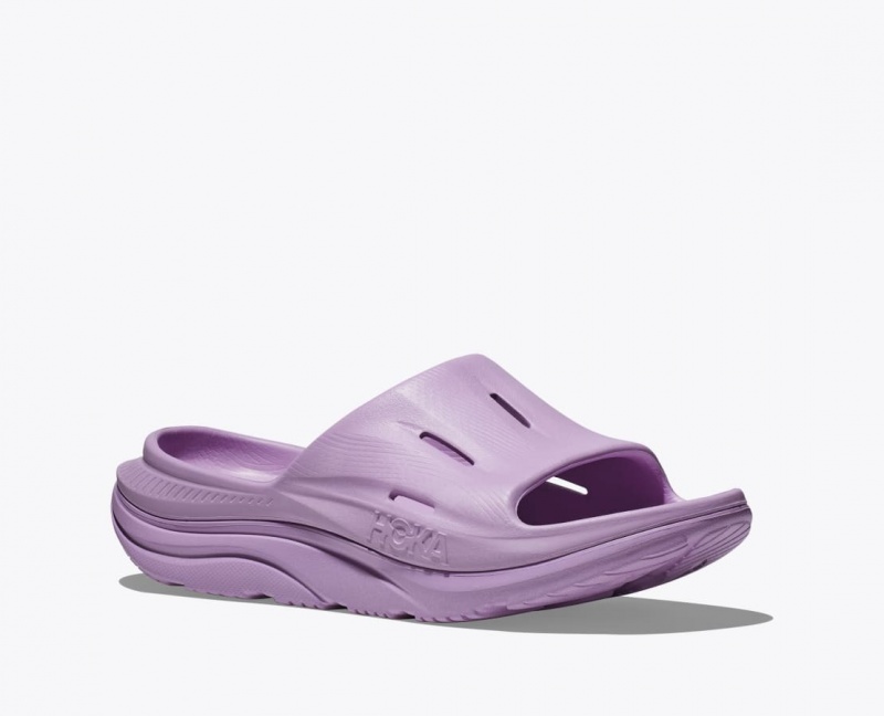 Light Purple HOKA Ora Recovery 3 Women's Slide | 410962JWH