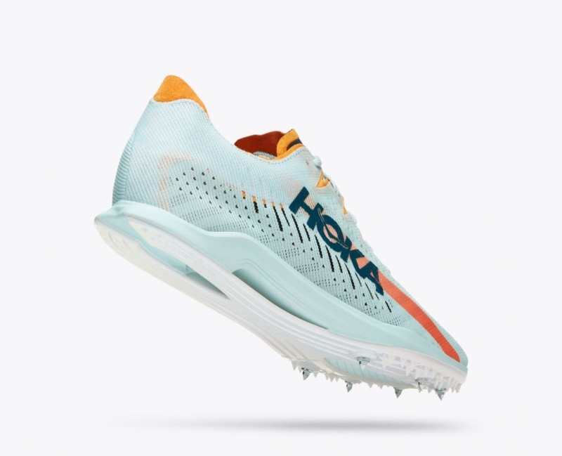 Light Turquoise HOKA Cielo X MD Men's Track Spikes | 402137YFH