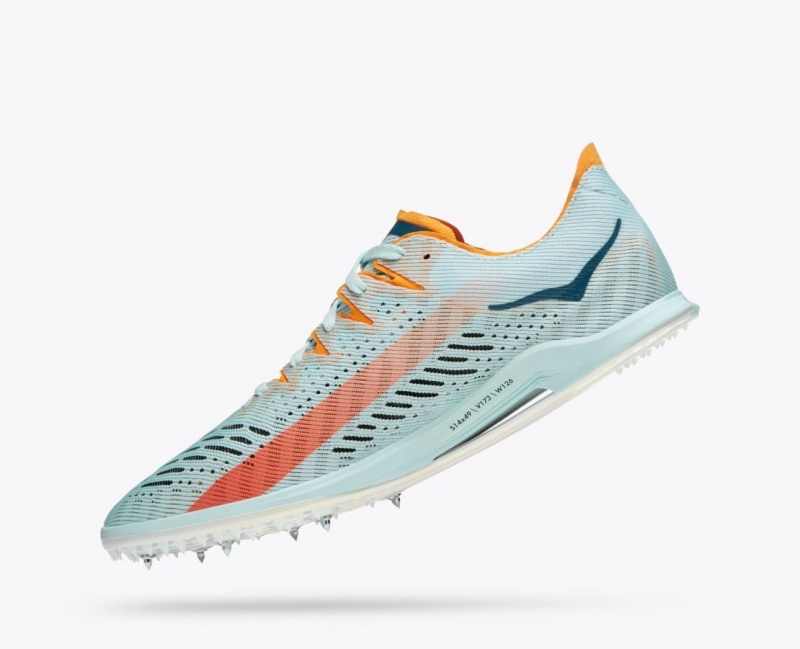 Light Turquoise HOKA Cielo X MD Men's Track Spikes | 402137YFH