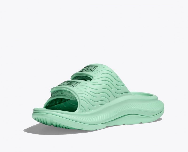 Mint HOKA Ora Luxe Men's Slide | 358412HGZ