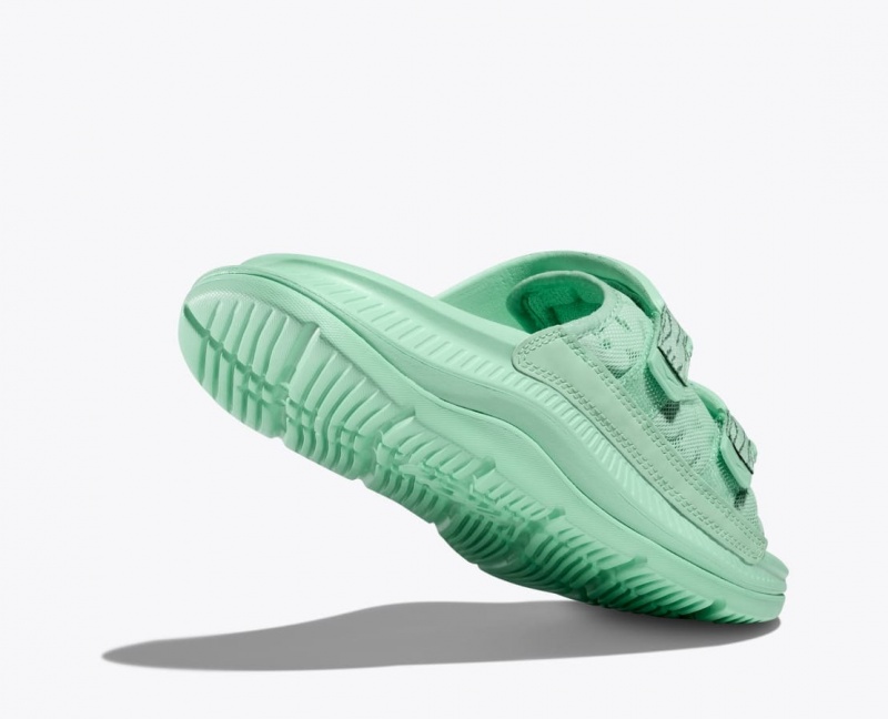 Mint HOKA Ora Luxe Men's Slide | 358412HGZ