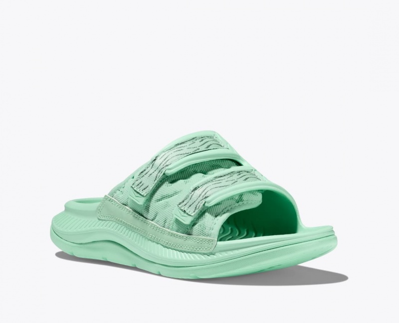 Mint HOKA Ora Luxe Men's Slide | 358412HGZ