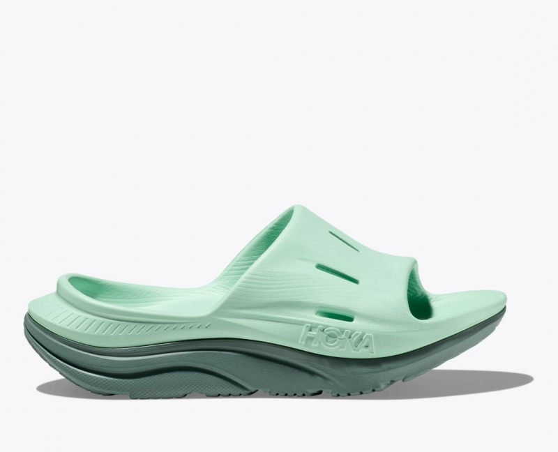 Mint HOKA Ora Recovery 3 Women\'s Slide | 592470JPZ