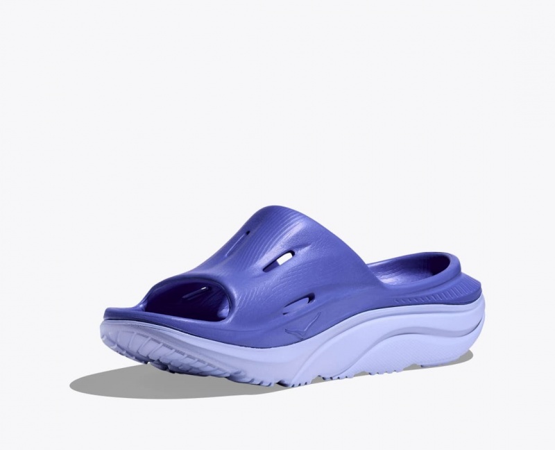 Navy HOKA Ora Recovery 3 Women's Slide | 982430GFE