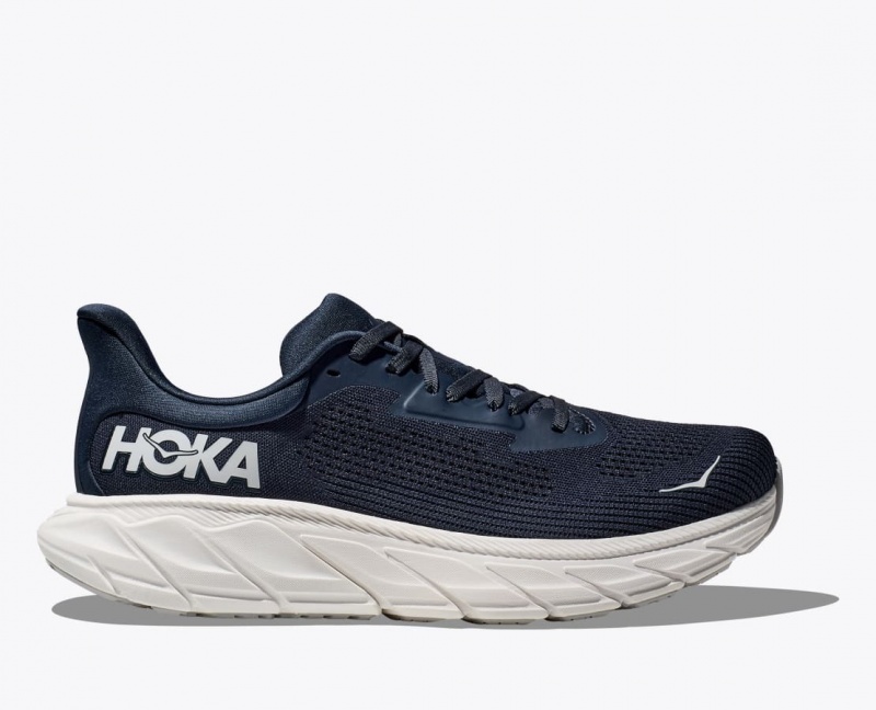 Navy / White HOKA Arahi 7 Men\'s Running Shoes | 725193OZJ