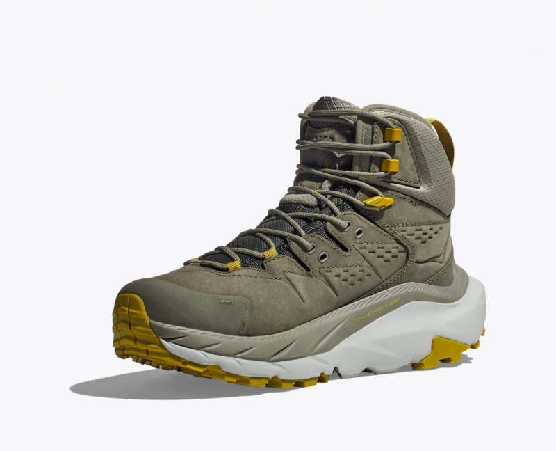 Olive HOKA Kaha 2 GTX Men's Hiking Boots | 756801CXD