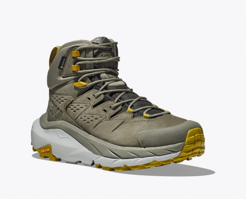 Olive HOKA Kaha 2 GTX Men's Hiking Boots | 756801CXD