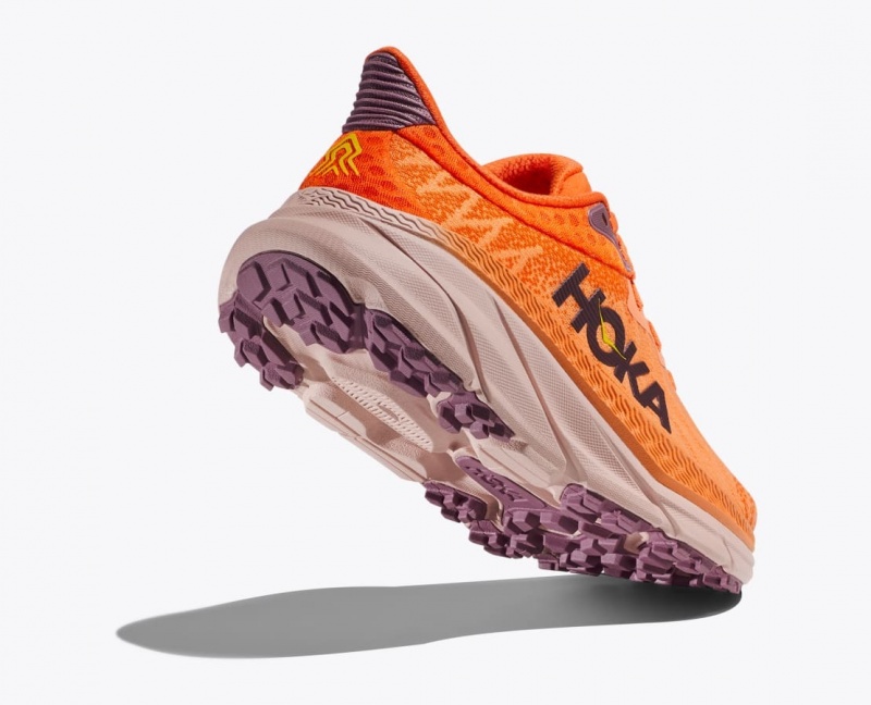 Orange HOKA Challenger 7 Women's Trail Running Shoes | 097365PMH