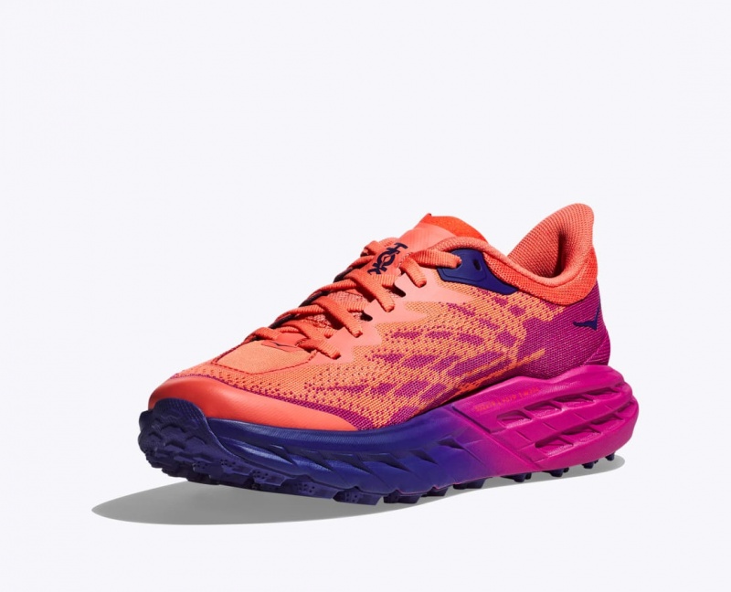 Orange / Fuchsia HOKA Speedgoat 5 Women's Trail Running Shoes | 609834FUZ