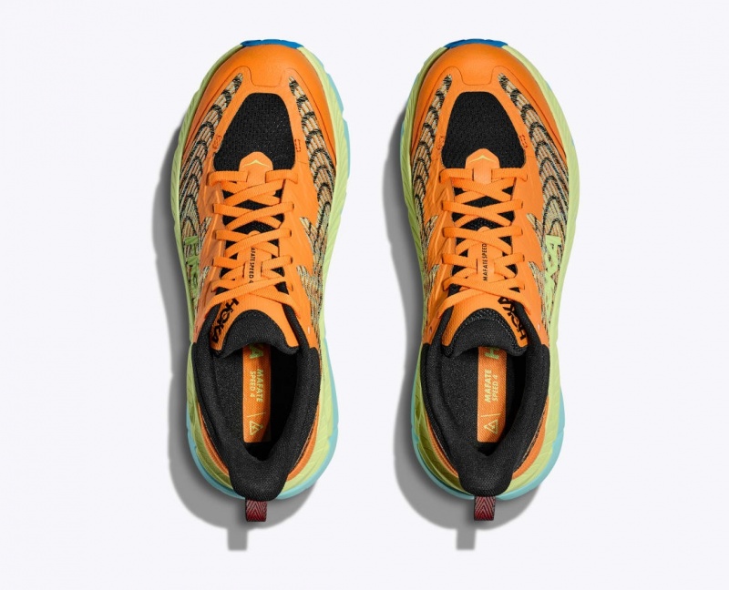 Orange / Green HOKA Mafate Speed 4 Men's Trail Running Shoes | 284619VMQ