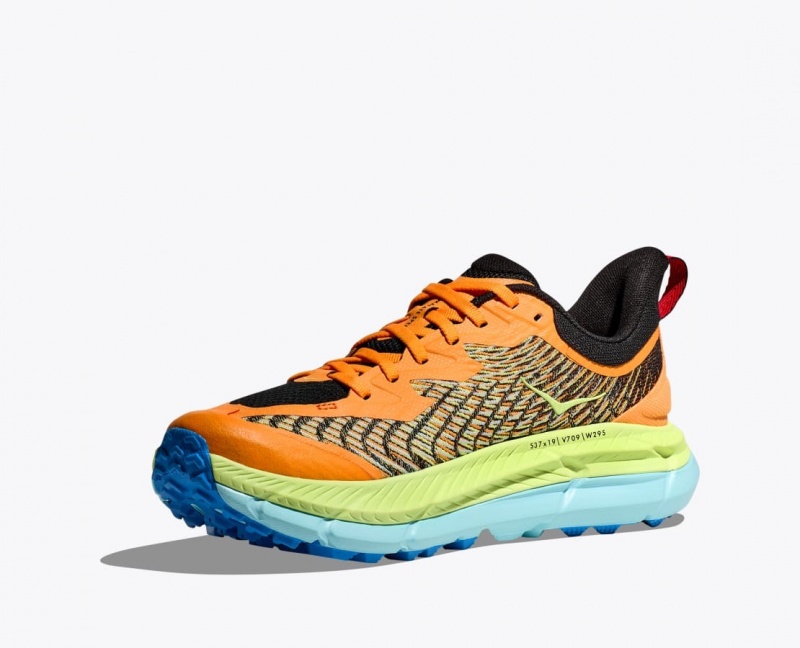 Orange / Green HOKA Mafate Speed 4 Men's Trail Running Shoes | 284619VMQ