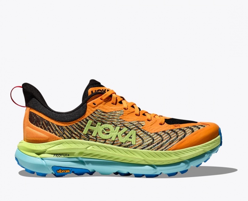 Orange / Green HOKA Mafate Speed 4 Men\'s Trail Running Shoes | 284619VMQ