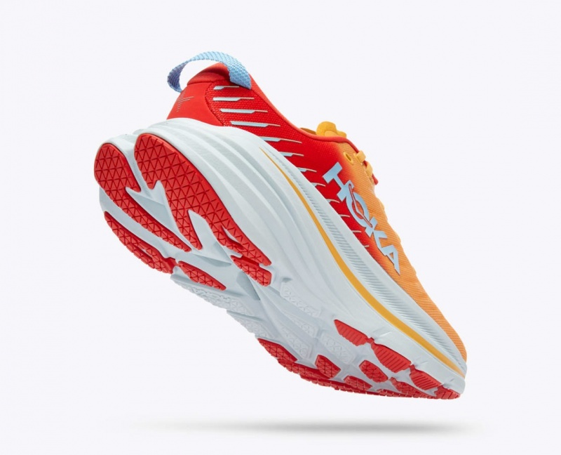 Orange / Red HOKA Bondi X Men's Running Shoes | 619723SRY