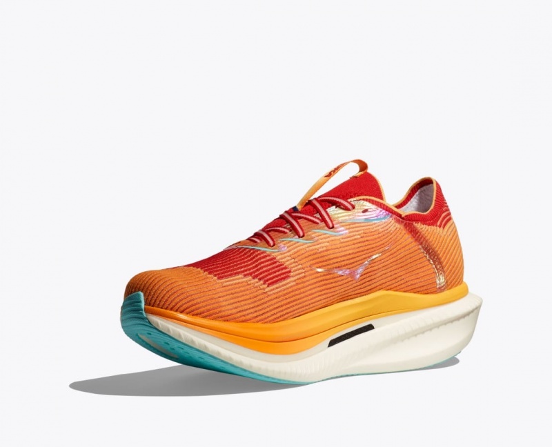 Orange / Red HOKA Cielo X1 Men's Running Shoes | 874360ZGW