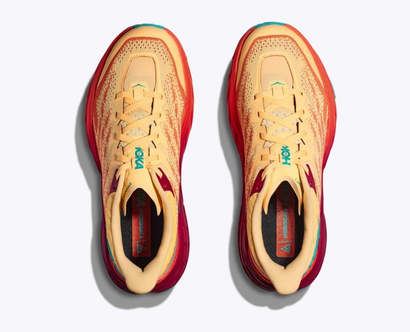 Orange / Red HOKA Speedgoat 5 Women's Trail Running Shoes | 371089MVX