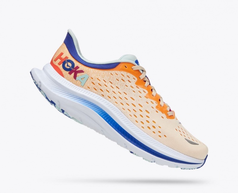 Orange / White HOKA Kawana Men's Sneakers | 983456DFG