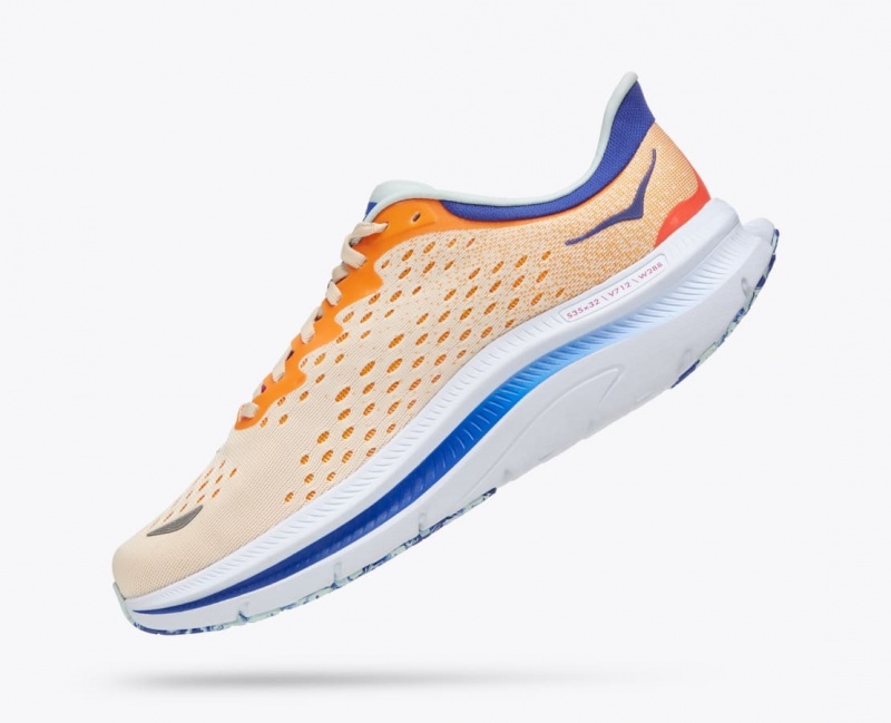 Orange / White HOKA Kawana Men's Sneakers | 983456DFG