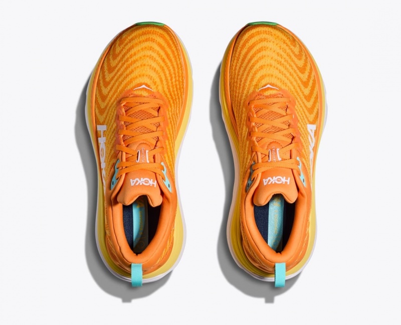 Orange / Yellow HOKA Gaviota 5 Men's Running Shoes | 597084VKA