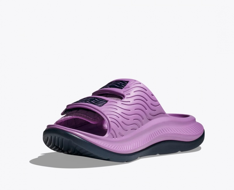 Pink HOKA Ora Luxe Men's Slide | 475021ZID