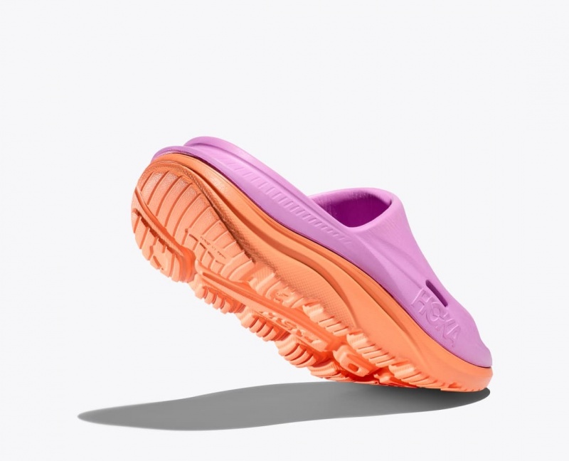 Pink / Orange HOKA Ora Recovery 3 Kids' Slides | 910527AKC