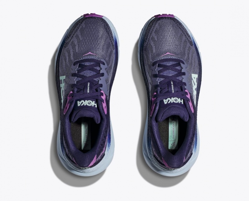 Purple HOKA Challenger 7 Women's Trail Running Shoes | 683714TBJ