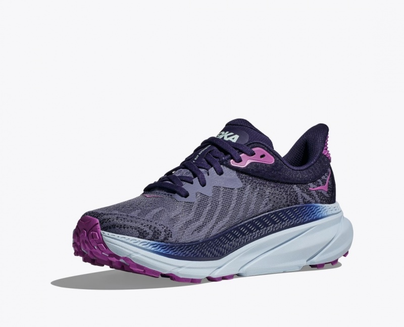 Purple HOKA Challenger 7 Women's Trail Running Shoes | 683714TBJ