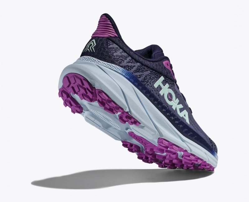 Purple HOKA Challenger 7 Women's Trail Running Shoes | 683714TBJ