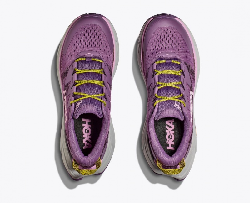 Purple HOKA Skyline-Float X Women's Hiking Shoes | 893541LWY