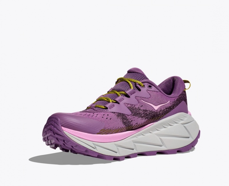 Purple HOKA Skyline-Float X Women's Hiking Shoes | 893541LWY