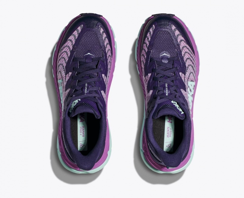 Purple / Pink HOKA Mafate Speed 4 Women's Trail Running Shoes | 807196FQR