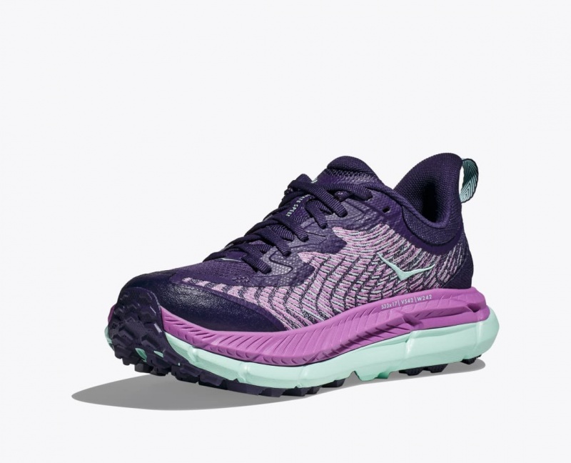 Purple / Pink HOKA Mafate Speed 4 Women's Trail Running Shoes | 807196FQR