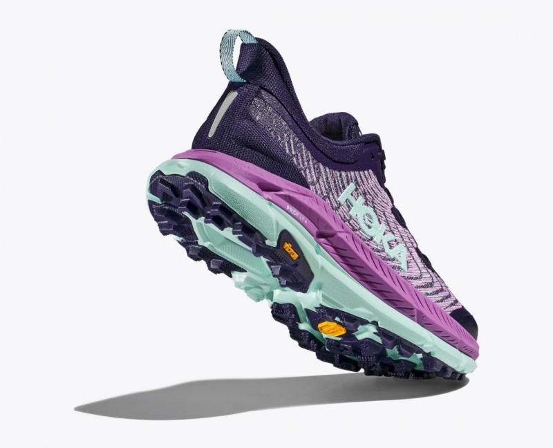 Purple / Pink HOKA Mafate Speed 4 Women's Trail Running Shoes | 807196FQR