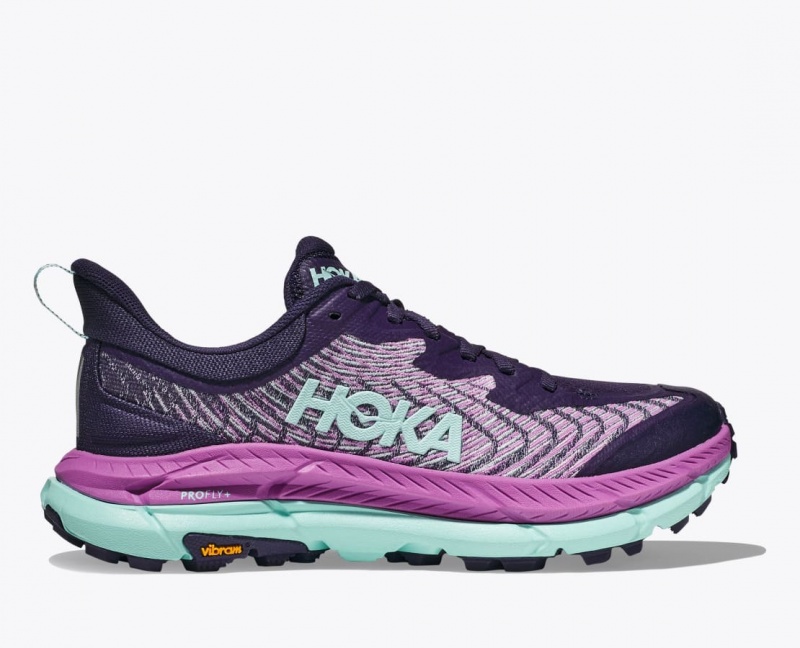 Purple / Pink HOKA Mafate Speed 4 Women\'s Trail Running Shoes | 807196FQR