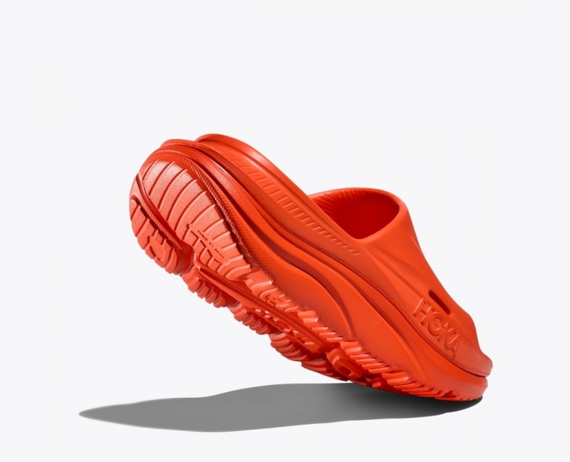 Red HOKA Ora Recovery 3 Men's Slide | 470538UIF