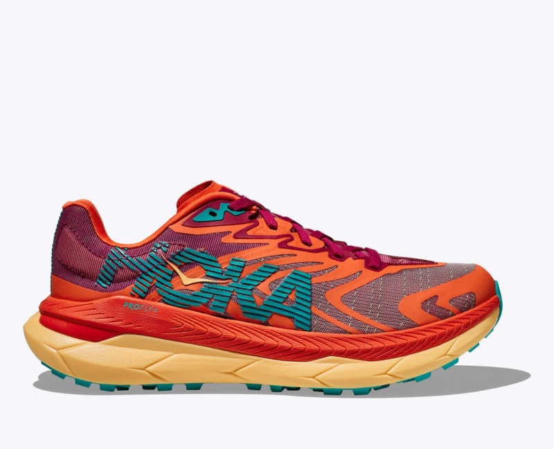 Red / Dark Red HOKA Tecton X 2 Men\'s Trail Running Shoes | 479218RSY