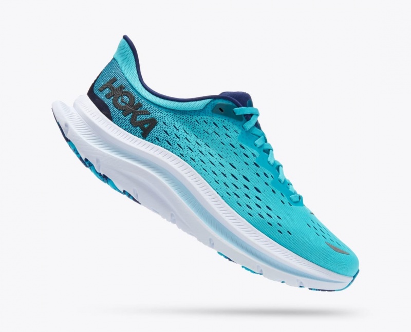 Turquoise HOKA Kawana Men's Sneakers | 625183DBS