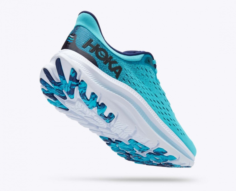 Turquoise HOKA Kawana Men's Sneakers | 625183DBS