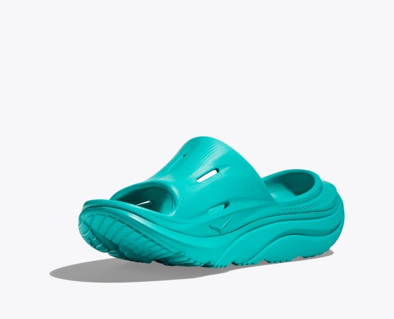 Turquoise HOKA Ora Recovery 3 Women's Slide | 835012UTM