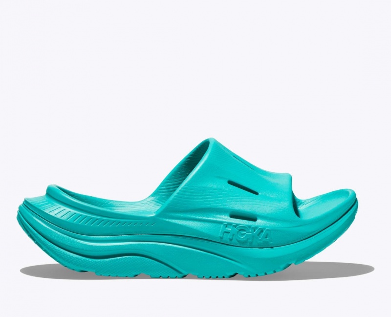 Turquoise HOKA Ora Recovery 3 Women\'s Slide | 835012UTM