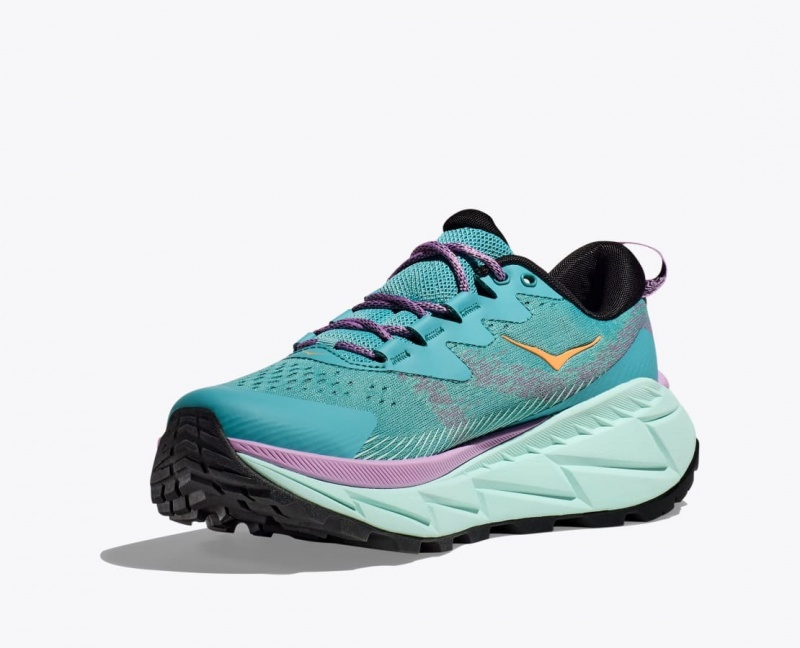 Turquoise HOKA Skyline-Float X Women's Hiking Shoes | 864105JEW