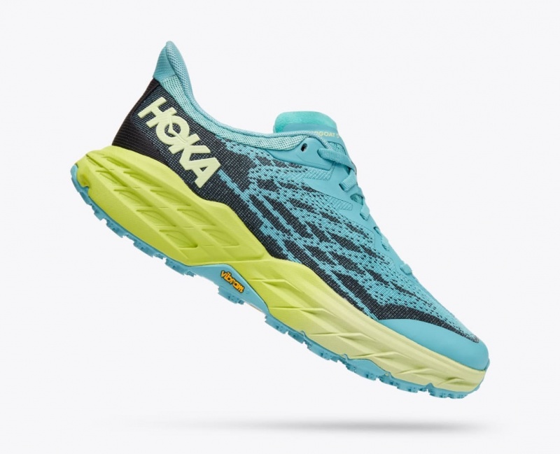 Turquoise / Navy HOKA Speedgoat 5 Women's Trail Running Shoes | 098263GXS